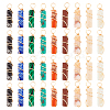 DICOSMETIC 36Pcs 9 Styles Natural & Synthetic Mixed Gemstone Pendants G-DC0001-13-1
