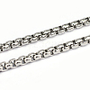 304 Stainless Steel Box Chains CHS-L001-29-3.5mm-1