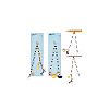 Acrylic & Glass Knitting Row Counter Chains HJEW-NB00099-8