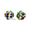 Handmade Two-Tone Lampwork Beads LAMP-T022-01A-02-1