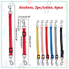 CHGCRAFT 6Pcs 6 Colors Adjustable PP Pet Dog Extended Leash AJEW-CA0002-66-2