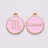 Alloy Enamel Pendants ENAM-S124-01B-09L-1