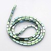 Electroplate Non-magnetic Synthetic Hematite Cuboid Beads Strands G-J213A-07B-2