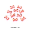Electroplated Bowknot Resin Cabochons MRMJ-R128-16A-2