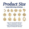 32pcs 16 style Alloy Pendants FIND-TA0001-73-15