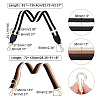 2 Style Stripe Pattern Polyester Bag Tape FIND-FH0002-90-4
