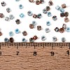 Opaque Picasso Cylinder Glass Beads SEED-Q039-06A-12-4