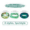 3Pcs 3 Styles Acrylic Bangles for Women BJEW-DC0001-30-2