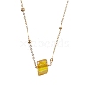 Electroplated Raw Natural Quartz Pendant Necklaces NJEW-JN04968-4