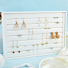 Rectangle PU Imitation Leather Earring Display Stands CON-WH0093-04B-5