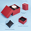 Square Paper Watch Storage Boxes CON-WH0087-30C-5
