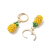 Glass Seed Beads Fruit Leverback Earrings EJEW-MZ00340-5