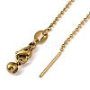 Ion Plaing(IP) 304 Stainless Ball Chain Necklaces NJEW-Q003-05G-2