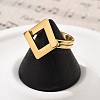 304 Stainless Steel Rhombus Finger Rings RJEW-Q012-16G-2