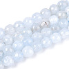 Dyed Natural White Jade Beads Strands X-G-T139-6mm-60-24-4