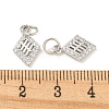 Rack Plating Brass Micro Pave Clear Cubic Zirconia Pendants KK-B093-08P-3