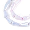 Anti-Tarnish Electroplate Glass Beads Strands GLAA-T025-27E-3