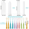DIY Bookmark Making Kits. with Transparent Acrylic & Polyester Tassel Decoration DIY-SP0001-92E-2