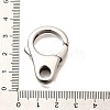 304 Stainless Steel Lobster Claw Clasps STAS-R140-12P-3