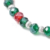 Christmas Tree Glass Beaded Stretch Bracelets BJEW-JB11187-4