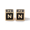 Rack Plating Brass Enamel Beads KK-B060-04G-01N-2