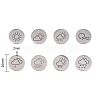 8Pcs 8 Styles 304 Stainless Steel Weather Pendants FIND-SZ0001-008P-2