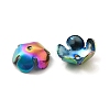 Ion Plating(IP) 304 Stainless Steel Bead Caps STAS-E145-06MC-3