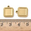 304 Stainless Steel Pendant Cabochon Settings STAS-D127-01G-3