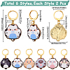 SUNNYCLUE 1 Set Cat Shape Alloy Enamel Pendant Stitch Markers HJEW-SC0001-61-2