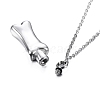 Non-Tarnish Stainless Steel Pendant Necklaces PW-WGCB277-01-5