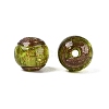 Handmade Gold Sand Lampwork Beads LAMP-N045-01C-06-2