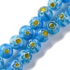 Handmade Millefiori Lampwork Beads Strands LAMP-G164-05H-1