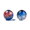 Transparent Crackle Acrylic Beads CACR-N002-15A-4