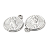 Non-Tarnish 304 Stainless Steel Pendants STAS-L020-006P-2