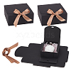 Square Cardboard Paper Jewelry Gift Boxes CBOX-WH0003-35B-1
