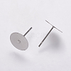 Non-Tarnish 304 Stainless Steel Stud Earring Settings X-STAS-K146-009-10mm-1