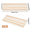 3-Slot Wood Earring Display Card Tray EDIS-WH0021-42-2