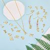 26Pcs 26 Styles Brass Pendants KK-SZ0003-65-5