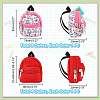 AHADERMAKER 6Pcs 6 Styles Mini Cloth Doll Backpack AJEW-GA0006-55-2