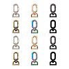 Biyun 12Pcs 6 Colors Zinc Alloy Swivel Clasps FIND-BY0001-06-7