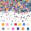 1800Pcs 15 Colors Glass Cylinder Beads SEED-YW0002-59-1