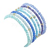 7Pcs 7 Style Glass Seed Beaded Stretch Bracelets Set BJEW-JB09575-5