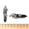 Natural Obsidian Big Pointed Pendants G-A172-16E-3