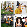 Halloween Theme Chemical Fiber Oil Canvas Self Adhesive Window Decorations AJEW-WH0182-003-6