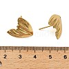 Brass Stud Earring Findings KK-P285-03G-3