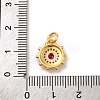 Brass Micro Pave Cubic Zirconia Charms KK-U033-22G-01-3