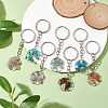 Natural Gemstone Tree of Life Keychains KEYC-JKC00755-2