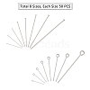 304 Stainless Steel Flat Head Pins & Eye Pin STAS-PH0019-40P-3