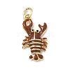 Brass Micro Pave Cubic Zirconia Pendants KK-H255-01B-G04-1
