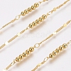 Brass Handmade Beaded Chains CHC-G006-07G-2